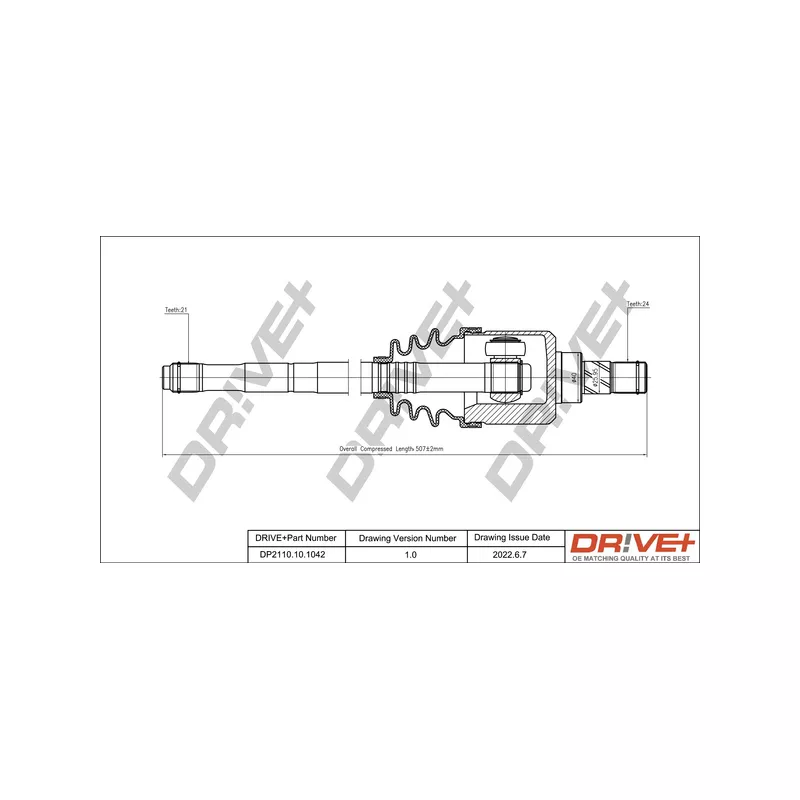 Arbre de transmission Dr!ve+ DP2110.10.1042