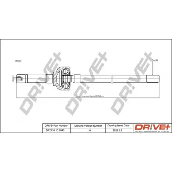 Arbre de transmission Dr!ve+ DP2110.10.1043