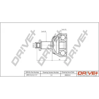 Embout de cardan avant (kit de réparation) Dr!ve+ DP2110.10.1117