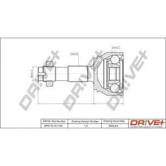 Embout de cardan avant (kit de réparation) Dr!ve+ DP2110.10.1154