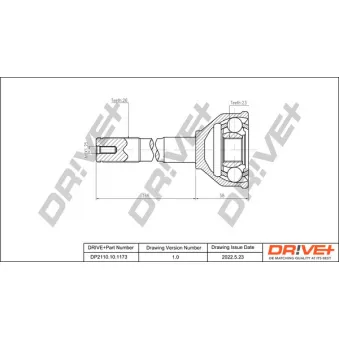 Embout de cardan avant (kit de réparation) Dr!ve+ DP2110.10.1173