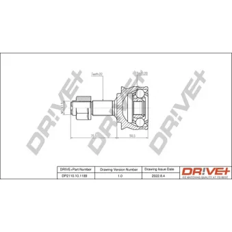 Embout de cardan avant (kit de réparation) Dr!ve+ DP2110.10.1189