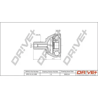 Embout de cardan avant (kit de réparation) Dr!ve+