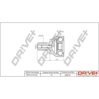 Embout de cardan avant (kit de réparation) Dr!ve+ DP2110.10.1216