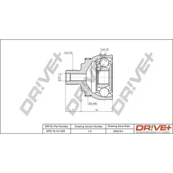 Embout de cardan avant (kit de réparation) Dr!ve+ DP2110.10.1233