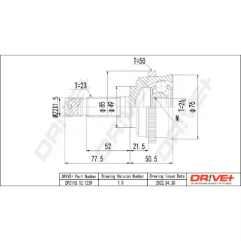 Embout de cardan avant (kit de réparation) Dr!ve+ DP2110.10.1239