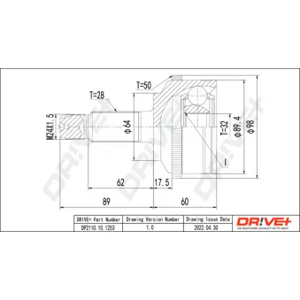 Embout de cardan avant (kit de réparation) Dr!ve+