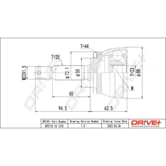 Embout de cardan avant (kit de réparation) Dr!ve+