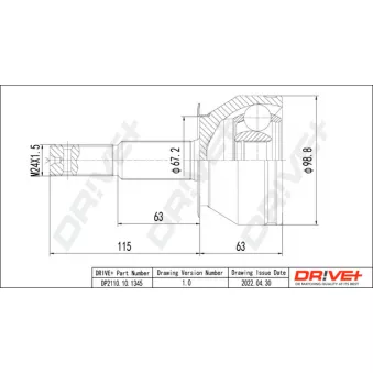 Embout de cardan avant (kit de réparation) Dr!ve+