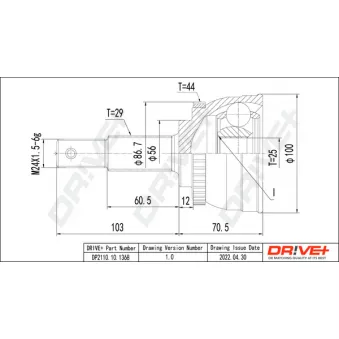 Embout de cardan avant (kit de réparation) Dr!ve+