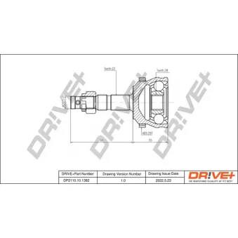 Embout de cardan avant (kit de réparation) Dr!ve+