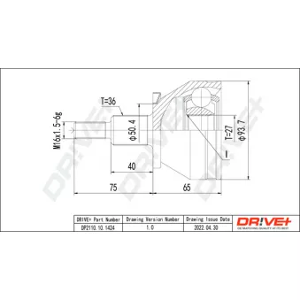 Embout de cardan avant (kit de réparation) Dr!ve+