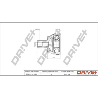 Embout de cardan avant (kit de réparation) Dr!ve+ DP2110.10.1425