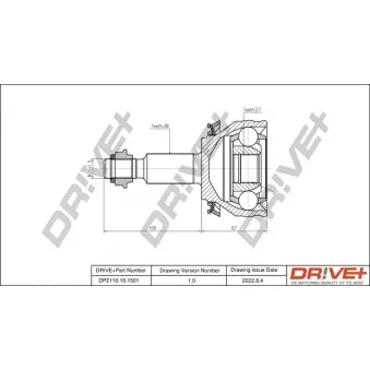 Embout de cardan avant (kit de réparation) Dr!ve+
