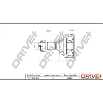 Embout de cardan avant (kit de réparation) Dr!ve+ DP2110.10.1545