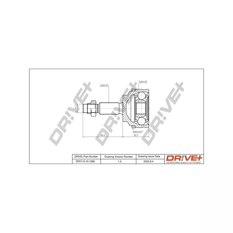 Embout de cardan avant (kit de réparation) Dr!ve+ DP2110.10.1585