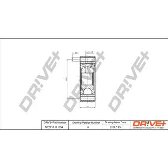 Embout de cardan avant (kit de réparation) Dr!ve+ DP2110.10.1654