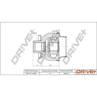 Embout de cardan avant (kit de réparation) Dr!ve+ DP2110.10.1664