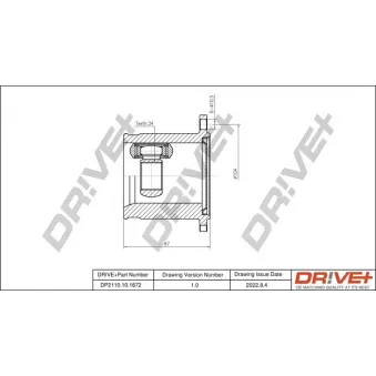 Embout de cardan avant (kit de réparation) Dr!ve+ DP2110.10.1672