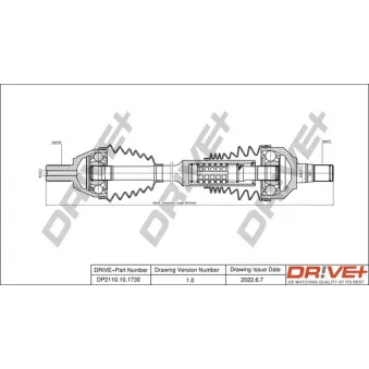 Arbre de transmission Dr!ve+ DP2110.10.1730