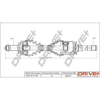 Arbre de transmission Dr!ve+ DP2110.10.1735
