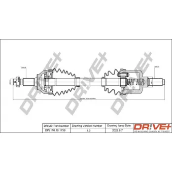 Arbre de transmission Dr!ve+ DP2110.10.1739