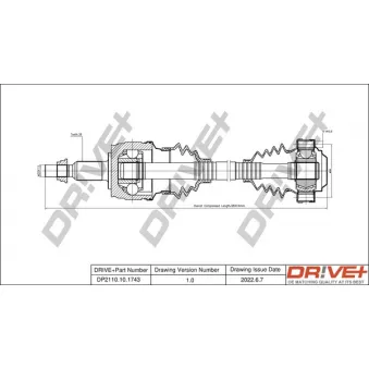 Arbre de transmission Dr!ve+ DP2110.10.1743