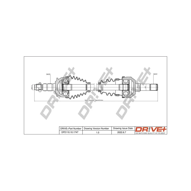 Arbre de transmission Dr!ve+ DP2110.10.1747