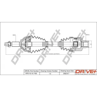 Arbre de transmission Dr!ve+ DP2110.10.1763
