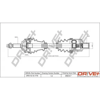 Arbre de transmission Dr!ve+ DP2110.10.1770