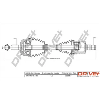 Arbre de transmission Dr!ve+ DP2110.10.1792