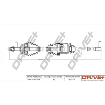 Arbre de transmission Dr!ve+
