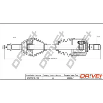 Arbre de transmission Dr!ve+ DP2110.10.1795