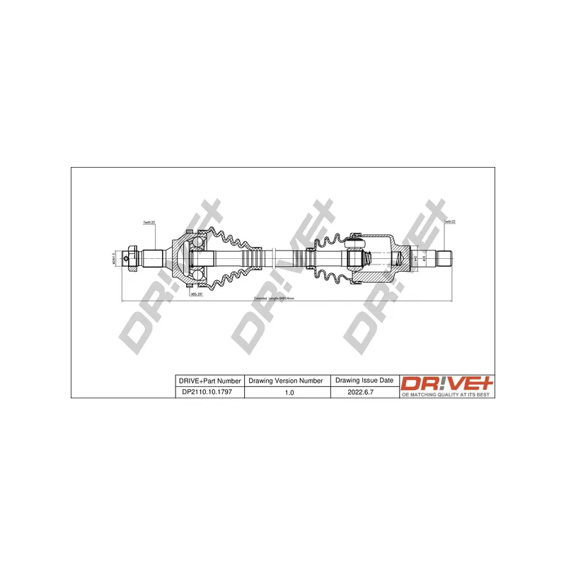 Arbre de transmission Dr!ve+ DP2110.10.1797