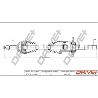 Arbre de transmission Dr!ve+ DP2110.10.1808