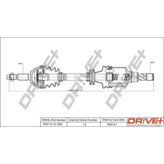 Arbre de transmission Dr!ve+ DP2110.10.1823
