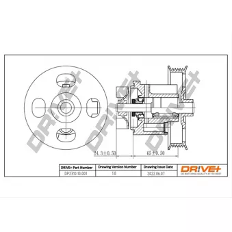 Pompe à eau, refroidissement du moteur Dr!ve+ DP2310.10.001
