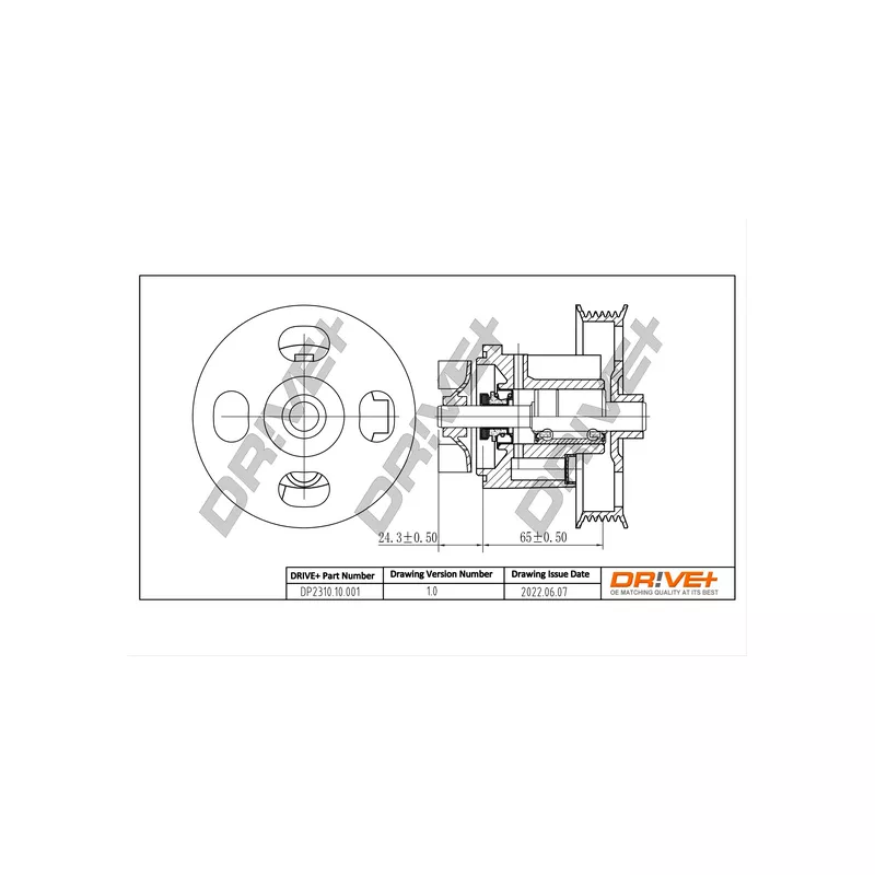 Pompe à eau, refroidissement du moteur Dr!ve+ DP2310.10.001