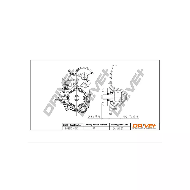 Pompe à eau, refroidissement du moteur Dr!ve+ DP2310.10.003