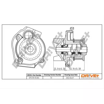 Pompe à eau, refroidissement du moteur Dr!ve+ DP2310.10.004
