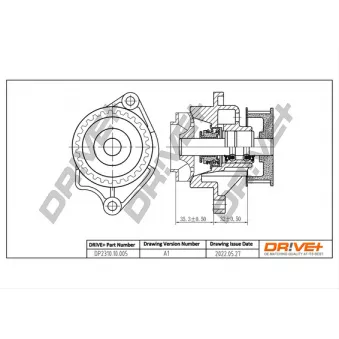 Pompe à eau, refroidissement du moteur Dr!ve+ DP2310.10.005
