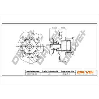 Pompe à eau, refroidissement du moteur Dr!ve+ DP2310.10.010