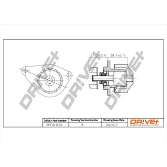 Pompe à eau, refroidissement du moteur Dr!ve+ DP2310.10.016