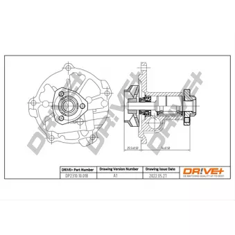 Pompe à eau, refroidissement du moteur Dr!ve+ DP2310.10.018