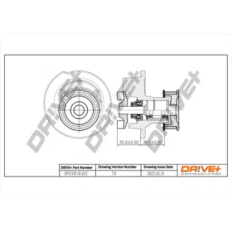 Pompe à eau, refroidissement du moteur Dr!ve+ DP2310.10.022