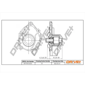 Pompe à eau, refroidissement du moteur Dr!ve+ DP2310.10.024