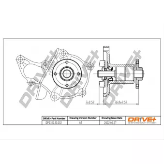 Pompe à eau, refroidissement du moteur Dr!ve+