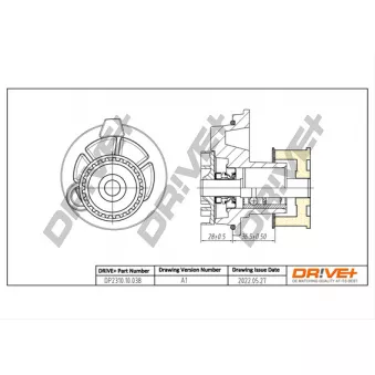 Pompe à eau, refroidissement du moteur Dr!ve+ DP2310.10.038