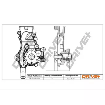 Pompe à eau, refroidissement du moteur Dr!ve+ DP2310.10.039