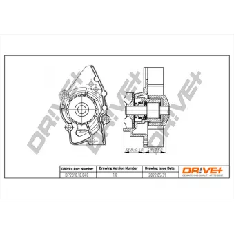Pompe à eau, refroidissement du moteur Dr!ve+ DP2310.10.040